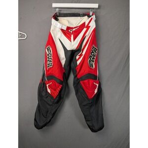 Answer Racing 2010 Ion Pant‎ Motocross Dirt Bike Red White Black Mens Size 32